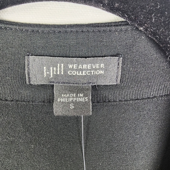 Nwt J Jill Long Open Front Cardigan Side Buttons Pocket Size Small Minimalist - Picture 4 of 7